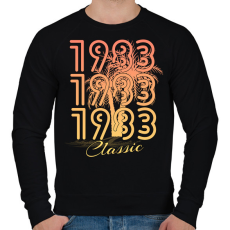 PRINTFASHION 1983 - Férfi pulóver - Fekete