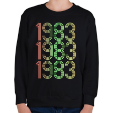 PRINTFASHION 1983 - Gyerek pulóver - Fekete gyerek pulóver, kardigán