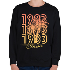 PRINTFASHION 1983 - Gyerek pulóver - Fekete gyerek pulóver, kardigán