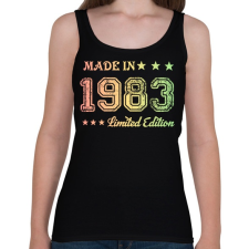 PRINTFASHION 1983 - Női atléta - Fekete női trikó