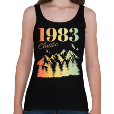 PRINTFASHION 1983 - Női atléta - Fekete női trikó