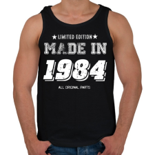 PRINTFASHION 1984 - Férfi atléta - Fekete atléta, trikó