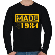 PRINTFASHION 1984 - Férfi pulóver - Fekete férfi pulóver, kardigán