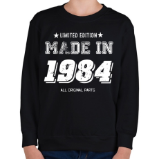 PRINTFASHION 1984 - Gyerek pulóver - Fekete