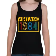 PRINTFASHION 1984 - Női atléta - Fekete női trikó