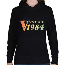 PRINTFASHION 1984 - Női kapucnis pulóver - Fekete
