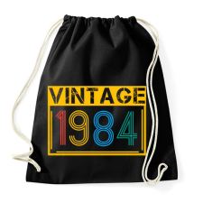 PRINTFASHION 1984 - Sportzsák, Tornazsák - Fekete tornazsák