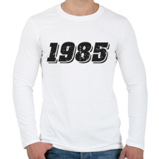 PRINTFASHION 1985 - Férfi hosszú ujjú póló - Fehér férfi póló