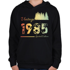 PRINTFASHION 1985 - Gyerek kapucnis pulóver - Fekete gyerek pulóver, kardigán