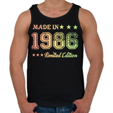 PRINTFASHION 1986 - Férfi atléta - Fekete atléta, trikó