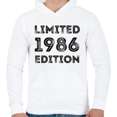 PRINTFASHION 1986 - Férfi kapucnis pulóver - Fehér