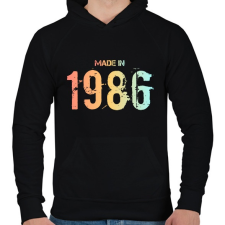PRINTFASHION 1986 - Férfi kapucnis pulóver - Fekete női pulóver, kardigán