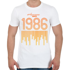 PRINTFASHION 1986 - Férfi póló - Fehér