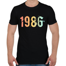 PRINTFASHION 1986 - Férfi póló - Fekete
