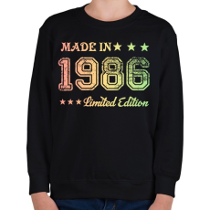PRINTFASHION 1986 - Gyerek pulóver - Fekete
