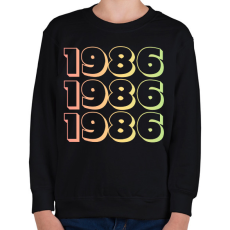 PRINTFASHION 1986 - Gyerek pulóver - Fekete