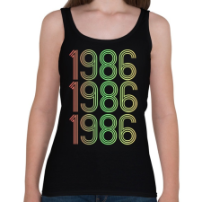 PRINTFASHION 1986 - Női atléta - Fekete női trikó