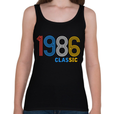 PRINTFASHION 1986 - Női atléta - Fekete női trikó