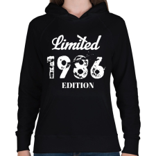 PRINTFASHION 1986 - Női kapucnis pulóver - Fekete női pulóver, kardigán