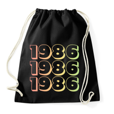 PRINTFASHION 1986 - Sportzsák, Tornazsák - Fekete tornazsák