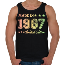 PRINTFASHION 1987 - Férfi atléta - Fekete atléta, trikó