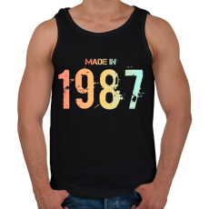 PRINTFASHION 1987 - Férfi atléta - Fekete