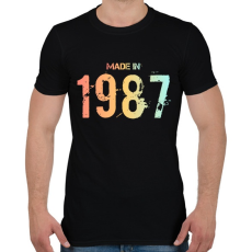 PRINTFASHION 1987 - Férfi póló - Fekete