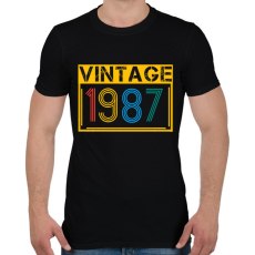 PRINTFASHION 1987 - Férfi póló - Fekete