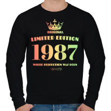 PRINTFASHION 1987 - Férfi pulóver - Fekete férfi pulóver, kardigán