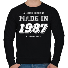 PRINTFASHION 1987 - Férfi pulóver - Fekete férfi pulóver, kardigán