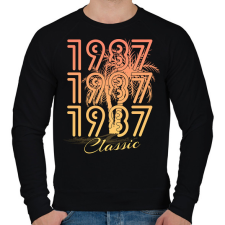 PRINTFASHION 1987 - Férfi pulóver - Fekete férfi pulóver, kardigán