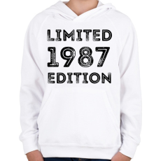 PRINTFASHION 1987 - Gyerek kapucnis pulóver - Fehér