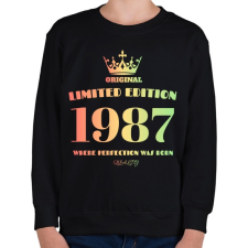 PRINTFASHION 1987 - Gyerek pulóver - Fekete gyerek pulóver, kardigán