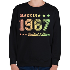 PRINTFASHION 1987 - Gyerek pulóver - Fekete gyerek pulóver, kardigán