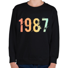 PRINTFASHION 1987 - Gyerek pulóver - Fekete gyerek pulóver, kardigán