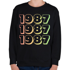 PRINTFASHION 1987 - Gyerek pulóver - Fekete gyerek pulóver, kardigán