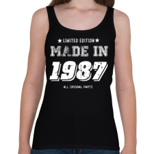 PRINTFASHION 1987 - Női atléta - Fekete női trikó