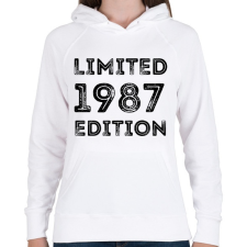 PRINTFASHION 1987 - Női kapucnis pulóver - Fehér női pulóver, kardigán