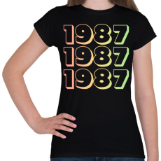 PRINTFASHION 1987 - Női póló - Fekete