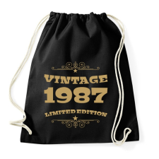 PRINTFASHION 1987 - Sportzsák, Tornazsák - Fekete tornazsák