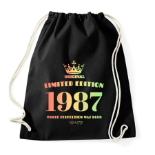 PRINTFASHION 1987 - Sportzsák, Tornazsák - Fekete tornazsák