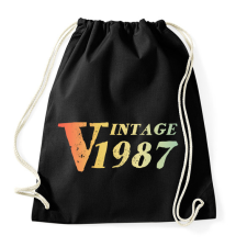 PRINTFASHION 1987 - Sportzsák, Tornazsák - Fekete tornazsák