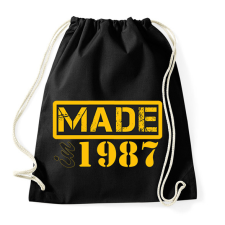 PRINTFASHION 1987 - Sportzsák, Tornazsák - Fekete tornazsák