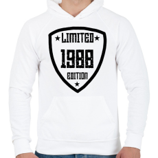 PRINTFASHION 1988 - Férfi kapucnis pulóver - Fehér