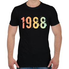 PRINTFASHION 1988 - Férfi póló - Fekete