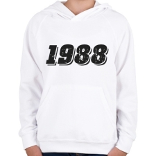 PRINTFASHION 1988 - Gyerek kapucnis pulóver - Fehér gyerek pulóver, kardigán