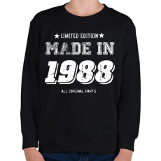 PRINTFASHION 1988 - Gyerek pulóver - Fekete