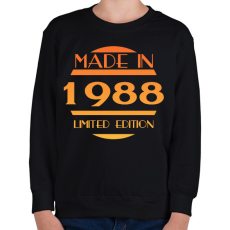 PRINTFASHION 1988 - Gyerek pulóver - Fekete