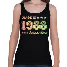 PRINTFASHION 1988 - Női atléta - Fekete női trikó