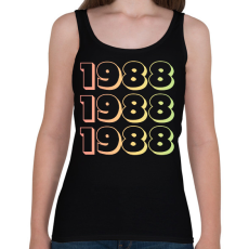 PRINTFASHION 1988 - Női atléta - Fekete